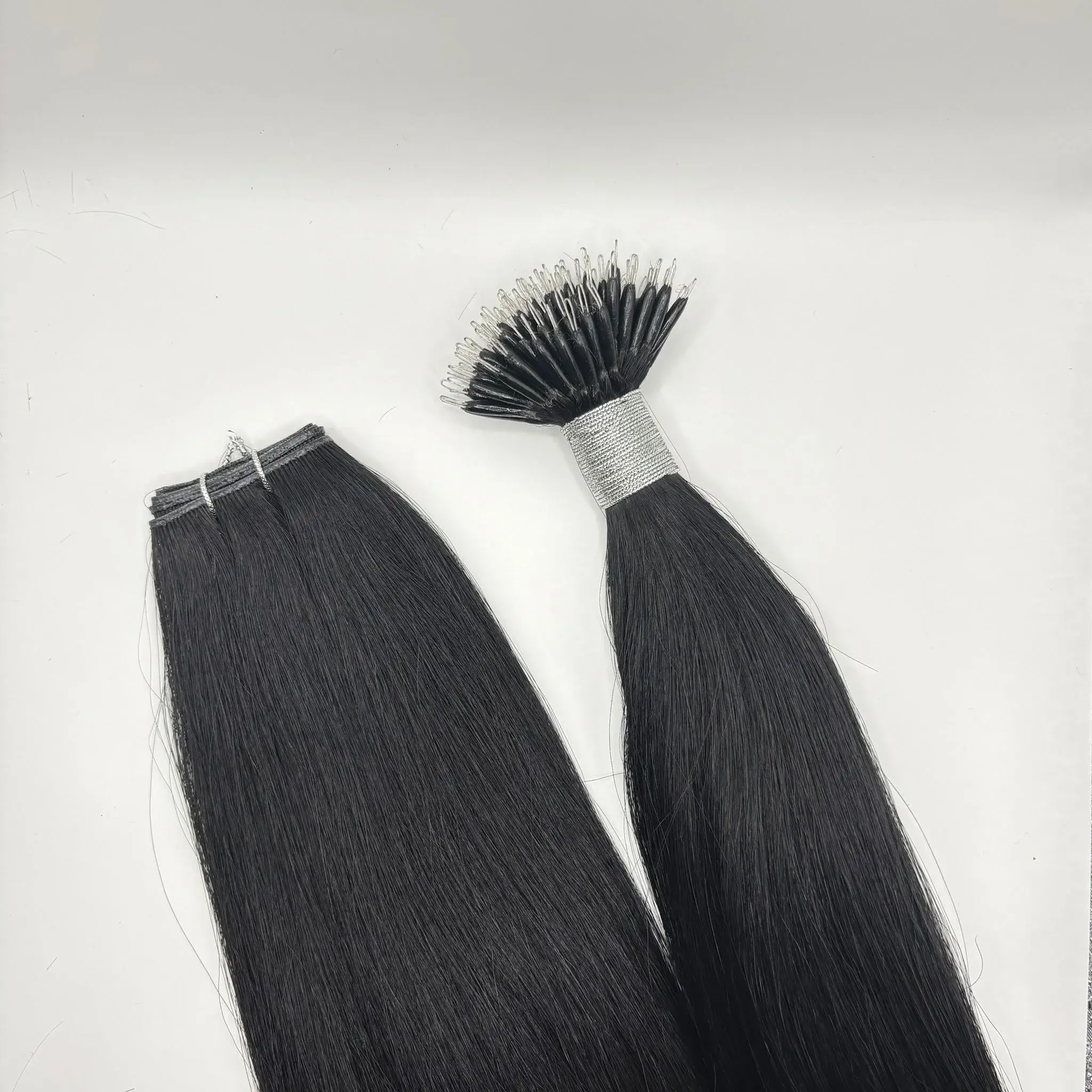 Nano Rings – 1 Jet Black Hair Extensions