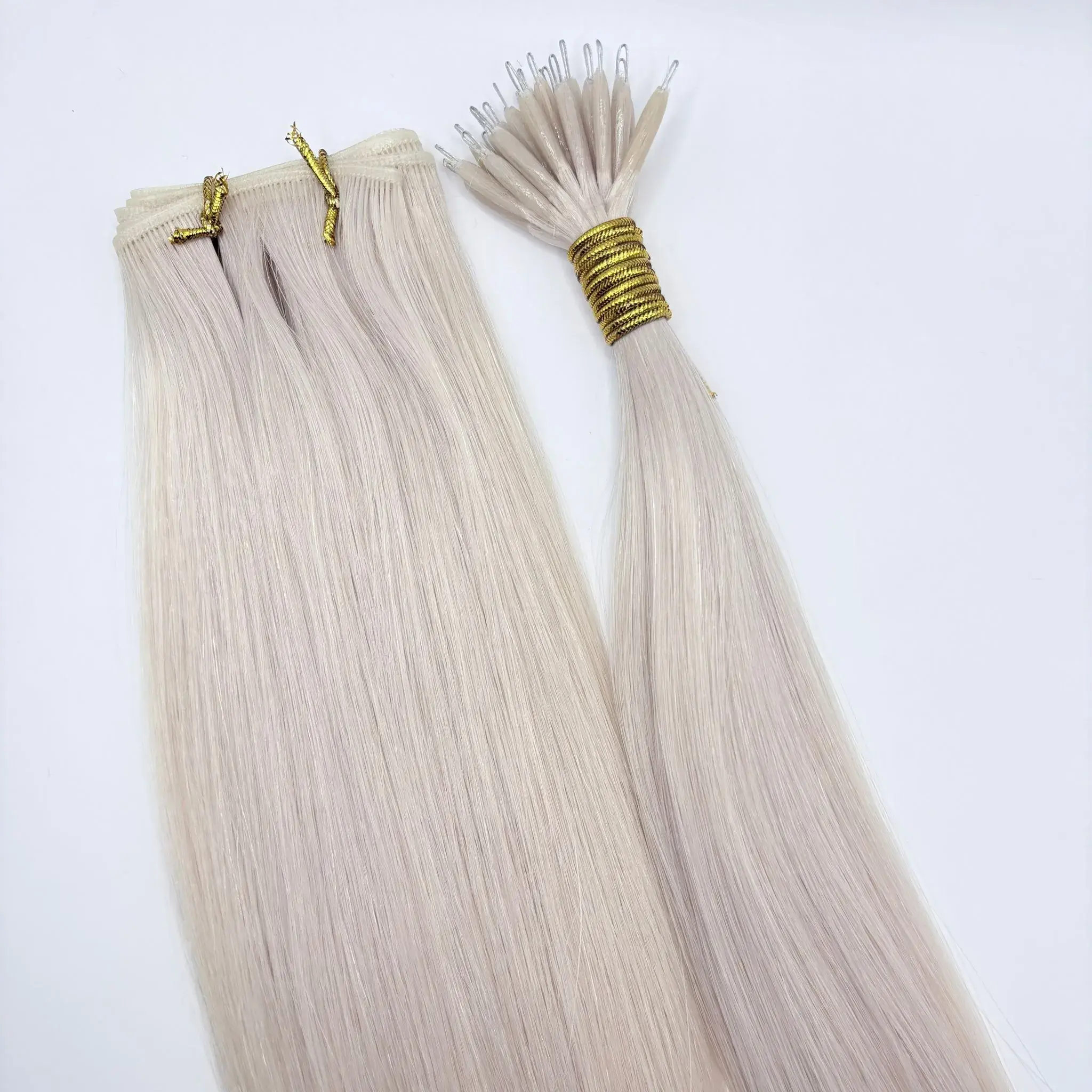 Genius Wefts – 1001 Platinum Hair Extensions